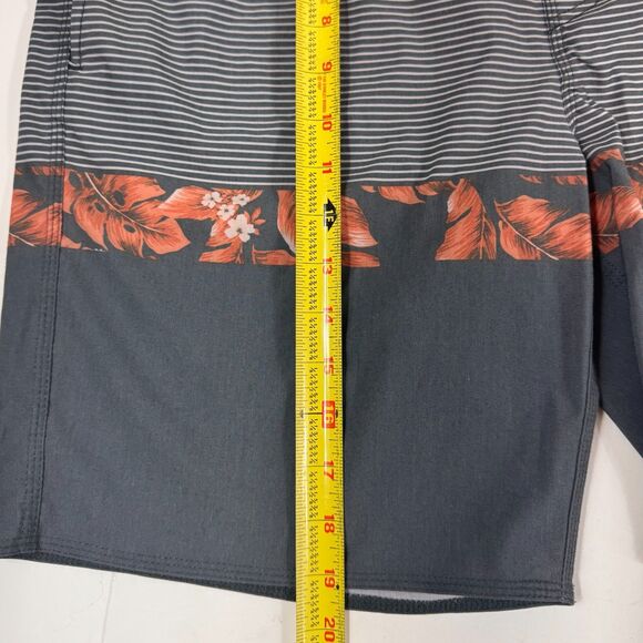 Rip Curl Mirage Board Shorts Men's 34 Floral Stripe Drawstring Beach Surf Swim - Picture 9 of 15